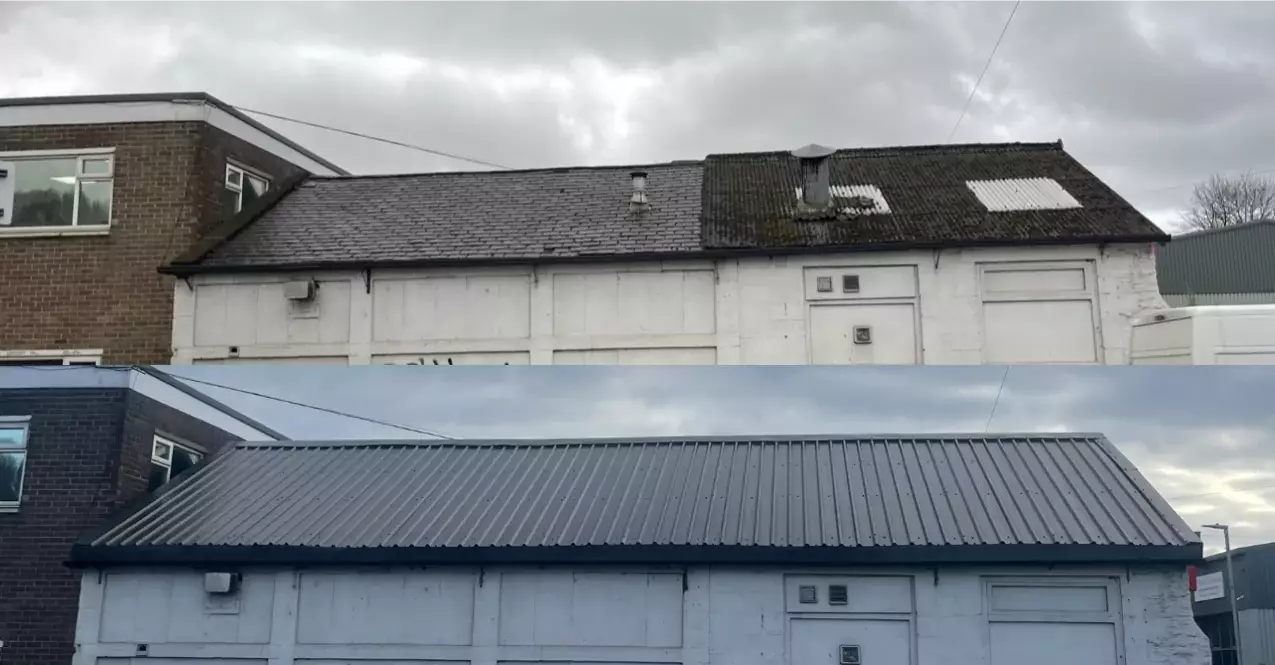 Commercial roof overcladding